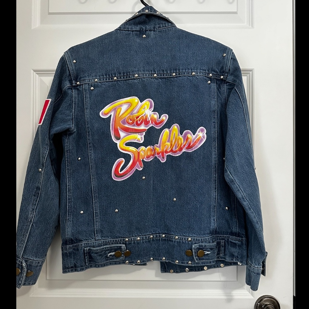 Robin Sparkles Jean Jacket Size Small